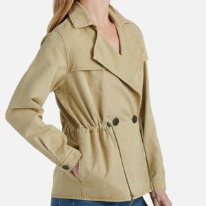 Lucky Brand Womens Light-Brown Collared Jacket Size S/P